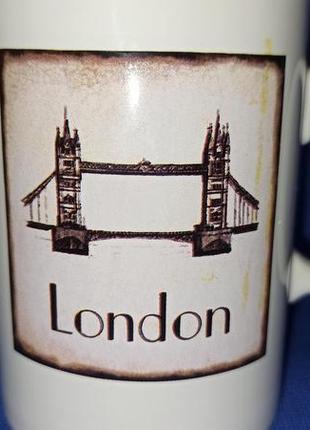 Чашка итальянская кофейная чайная с изображением лондонского моста англия2 фото
