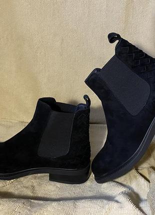 Жіночі челсі ботинки ботінки сапоги черевики низькі чорні blizzarini 4 s shoes