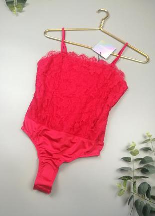 Сексуальные боді з стрінгами, червоне мереживне боді, новий сексуальний боді missguided, комбідрес