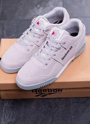 Кроссовки замшевые серые reebok club - grey  40 41р-р2 фото