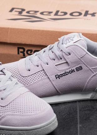 Кроссовки замшевые серые reebok club - grey  40 41р-р1 фото