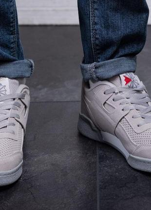 Кроссовки замшевые серые reebok club - grey  40 41р-р5 фото