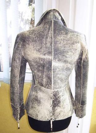 Супермодна жіноча шкіряна куртка - піджак ottimo. туреччина. лот 9005 фото