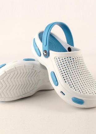 Сабо, крокси пінка, пляжні шльопанці, білі, р. 36-41; медична взуття, 1155434 фото