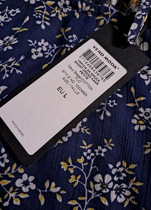 Шифонова коротка сукня в квітковий принт 12-14 розміру5 фото