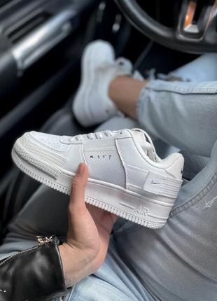 Кросівки nike  af 1 type white blanc кроссовки