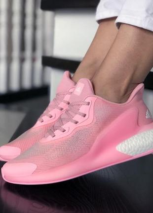 Женские кроссовки adidas alphaboost розовые