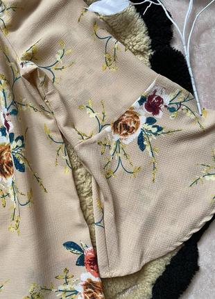 Ніжна блуза в квіти як нова розмір с2 фото
