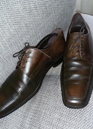 Кожаные туфли zara men 45 размер (29 см)