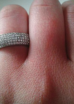 Кольцо серебро