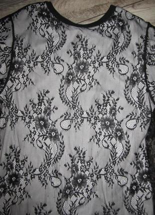 Мереживне плаття-футболка zara р. mex 304 фото