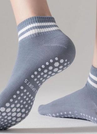 Шкарпетки для йоги, фітнесу, пілатесу, стретчингу з нековзним покриттям (короткі) р.34-38