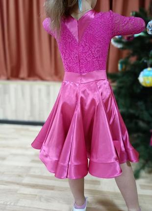 Плаття бейсік, малинового кольору2 фото