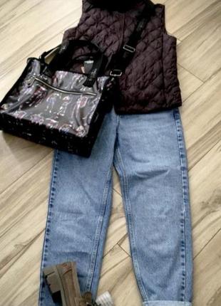 Italy,брендовые джинсы органический хлопок, классические мом10 фото