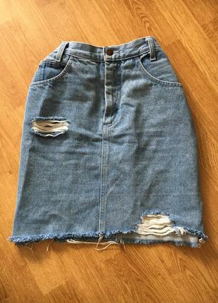 Юбка джинсова