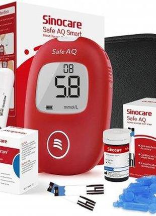 Глюкометр sinocare safe aq smart + 25 тест-полосок