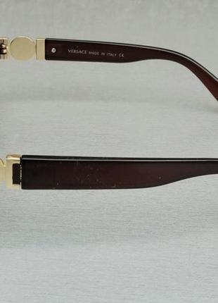 Versace очки женские солнцезащитные коричневые с градиентом3 фото