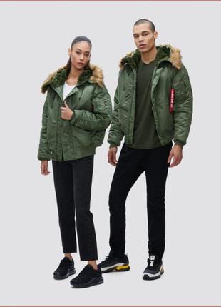 Бомбер зимовий чоловічий n-2b short weist parka1 фото