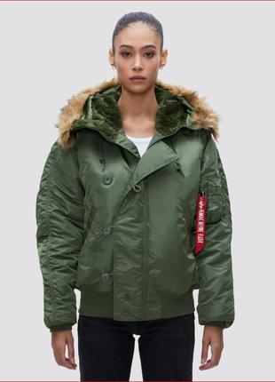 Бомбер зимовий чоловічий n-2b short weist parka5 фото