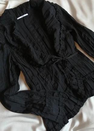 Чорна блуза на запах #хanaka