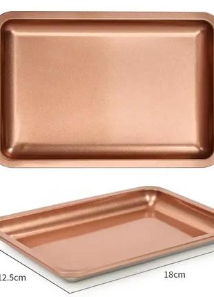 Лоток металлический для инструментов серебро