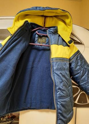 Демісезонна куртка утеплена еврозима ixtreme на 4 роки5 фото