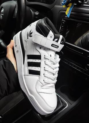Зимові кросівки adidas forum 84 high білі
