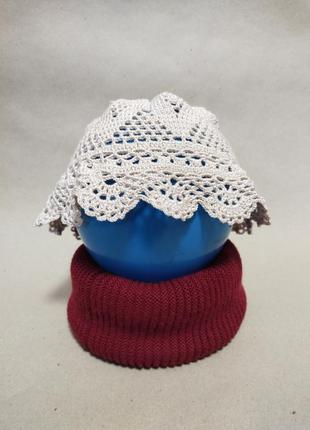 Детская шляпа для девочек, ручная работа, вязка крючком.8 фото