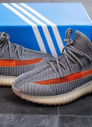 Adidas yeezy 350 boost v2 grey adidas sply кросівки адідас ізі 350 сплай літні7 фото