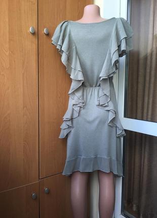 Трикотажное платье сарафан без рукавов с оборкой h&m5 фото