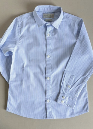 Сорочка zara, рубашка на хлопчика, класична, кежуал сорочка зара, в смужку3 фото