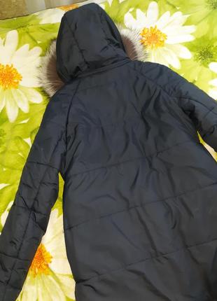 Дуже класна зимова куртка з чорнобуркою італія5 фото