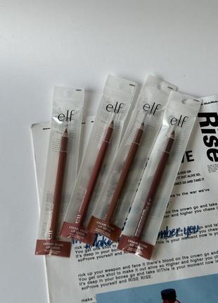 Нюдовый розовый коричневый карандаш для губ elf e.l.f. cream glide lip liner pinky swear baddest beige truth or bare mauve aside