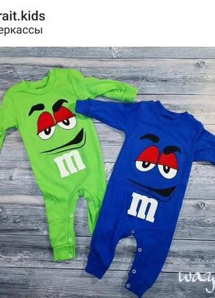 Человечек m&ms, ромпер крутой, комбинезон, слип