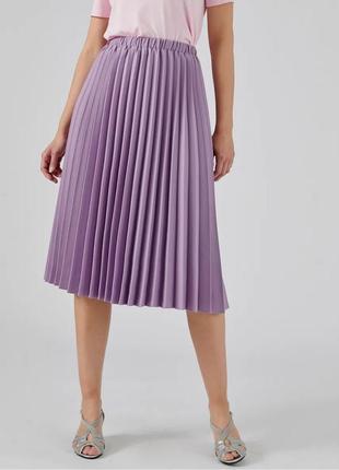 Женская плисерированная юбка от damart 🩷 размер меха 14 / l 💥