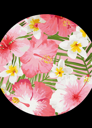 Круглая картина по номерам островные цветы
rc00043l