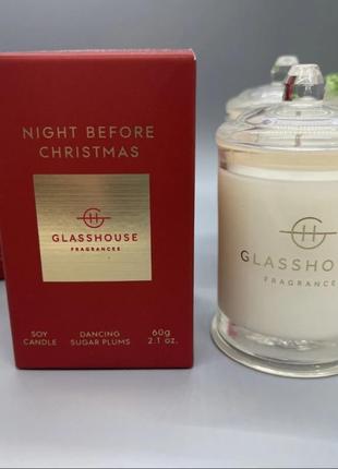 Соєва свічка міні glasshouse night before christmas candle 60g1 фото