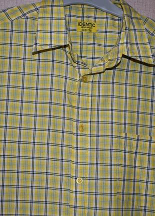 Рубашка в клетку с коротким рукавом identic
