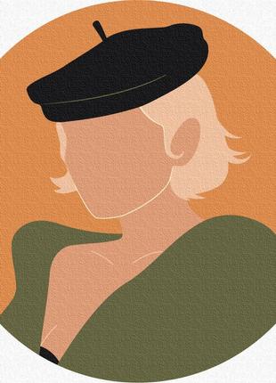 Круглая картина по номерам париж в пастельных тонах rc0008m