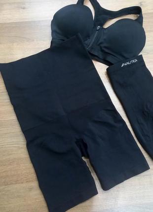 Черные корректирующие фигуру шорты c&amp;a размер l, утягивающие шорты