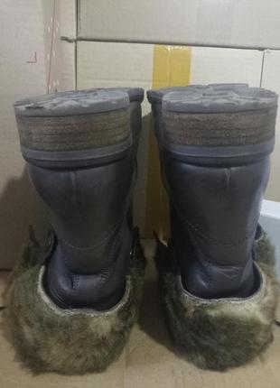 Тёплые женские ботинки на шнурках roberto santi (зима, кожа, италия) #12857 фото