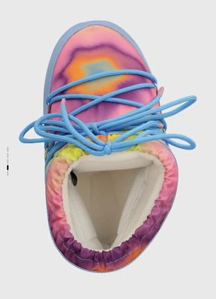 Зимние сапоги moon boot men icon low tie die