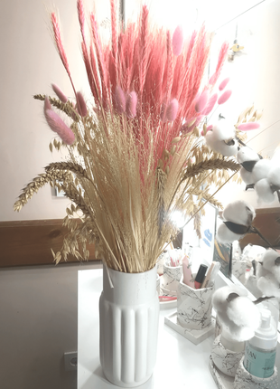 Декор для дому: ваза, сухоцвіти3 фото