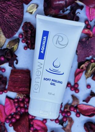 Renew aqualia soft peeling gel. ренью аквалия нижний гель-скатка. разлив от 20 g