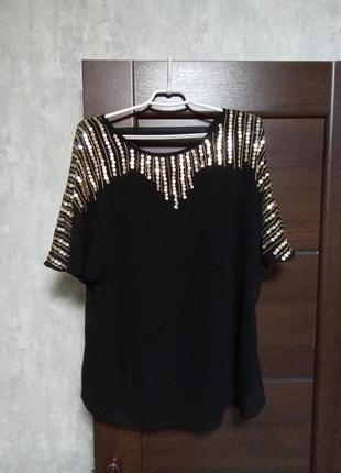 Брендовая новая красивая блуза р.16-18.