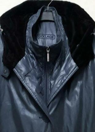 Тепле, елегантне пальто з вологозахисними властивостями, 50-52-54, collage6 фото