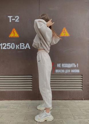 Жіночий  теплий спортивний костюм двійка  худі джогери4 фото
