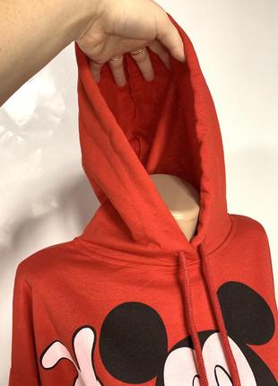 Міккі маус, светр, балахон, худі з капюшоном червоний5 фото