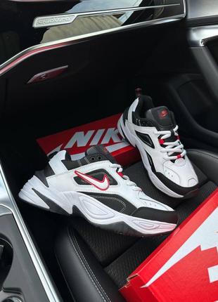 Мужские кроссовки nike m2k tekno fleece / найк / утепленные / зимняя / обувь / кожа, флис / черные, белые, серые