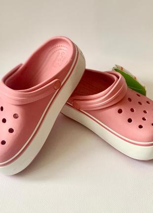 Crocs platform, кроксы сабо на платформе